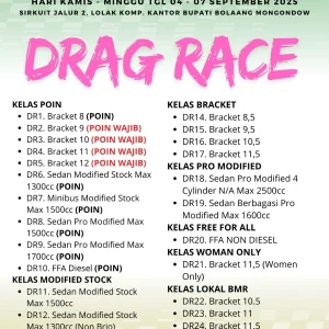 BOLMONG JUARA DRAG RACE 2025